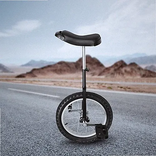 16in Wheel Unicycle Balance Training Bike Fitness Bicycle Adjustable Skid-proof