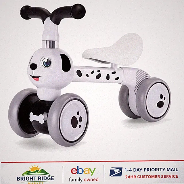 Baby Balance Bike for Toddlers 10-36 with Silent Wheels and No Pedals
