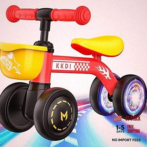 Baby Balance Bike Ride on Toys for 1 2 Year Old, Toddler Bike, First Racing-Red