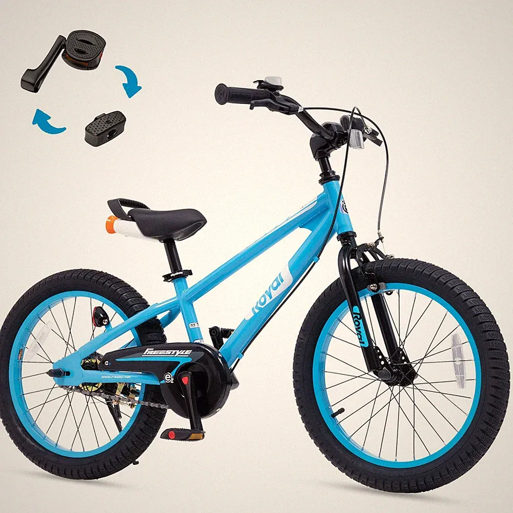 Kids Balance Bike 18 Inch Convertible Pedal Training Bicycle RoyalBaby 4-7 Easy