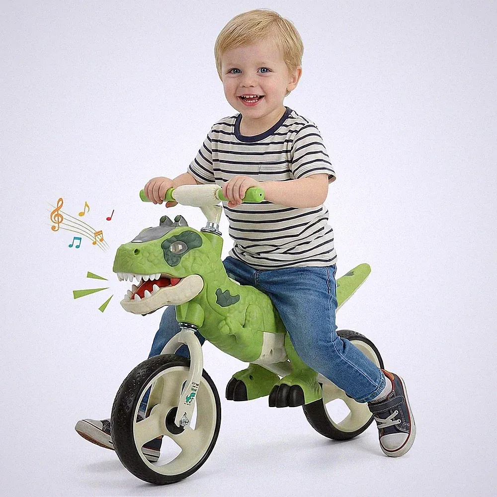 Qmhhrjt Dinosaur Bike For Kids 3-5 Toddler Balance Bike 4 Year Old Birthday