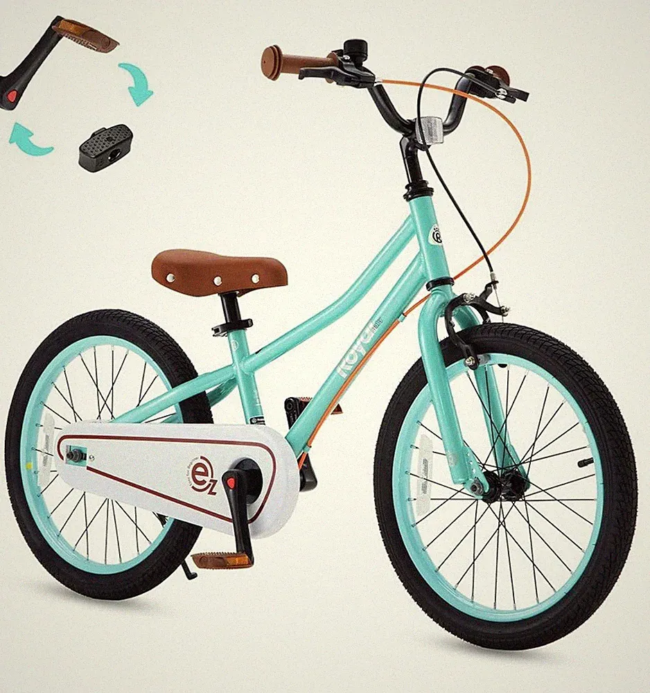 RoyalBaby Kids Bike, Terra EZ Balance to Pedal Convertable Bicycle, 18 Inch